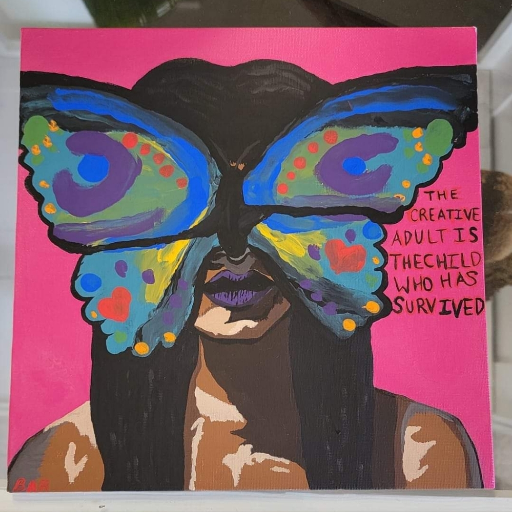 "Creativity in Youth" Brynn Rothberg,  acrylic, 2021
